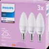 Ampoules LED bougie Philips 2.8 watt 250 lm | Action FR