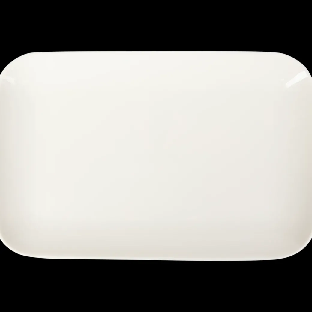Assiette rectangulaire Blanc | Action FR