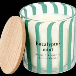 Bougie parfumée dans verre à motif rayé | Action FR