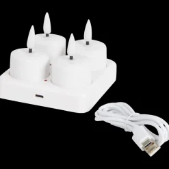 Bougies chauffe-plats LED Blanc Blanc | Action FR