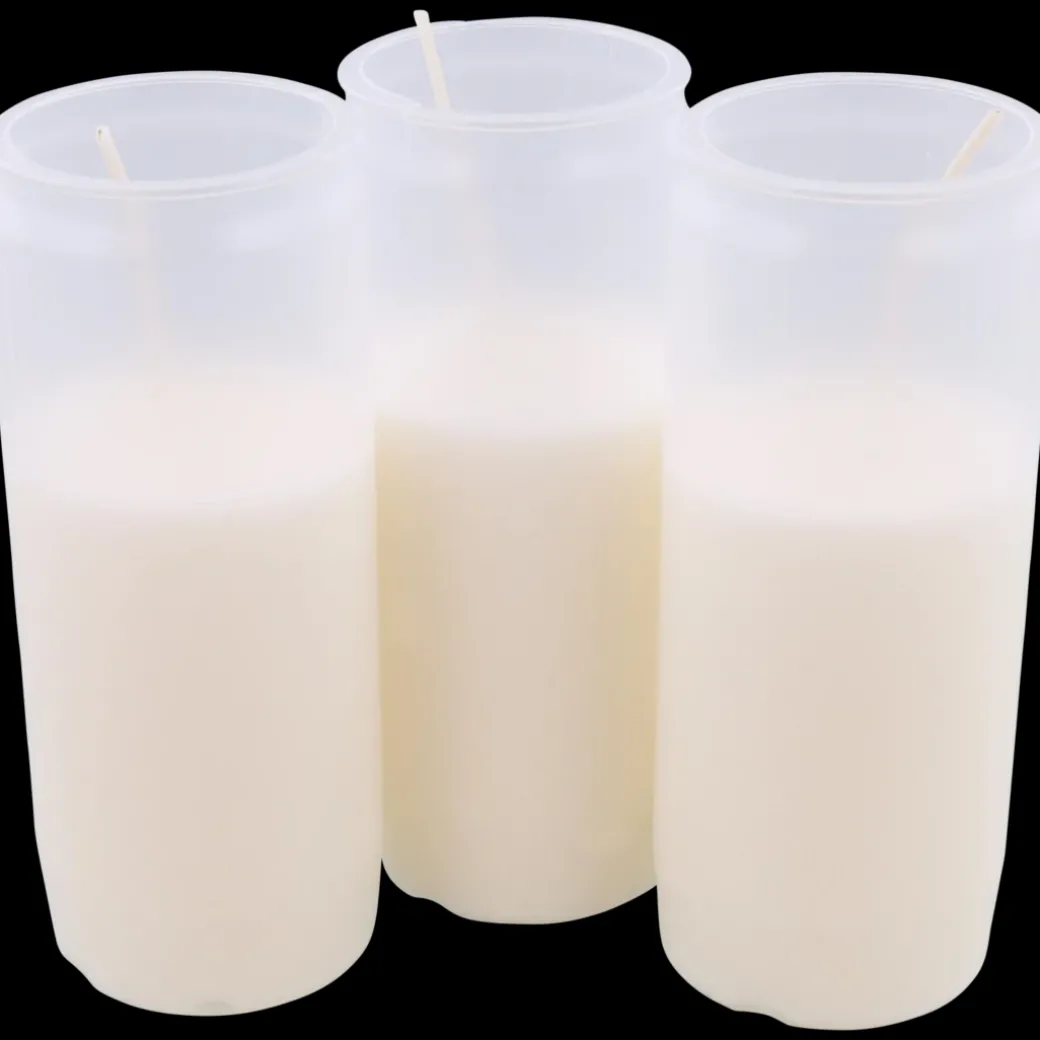 Bougies funéraires blanches Blanc | Action FR