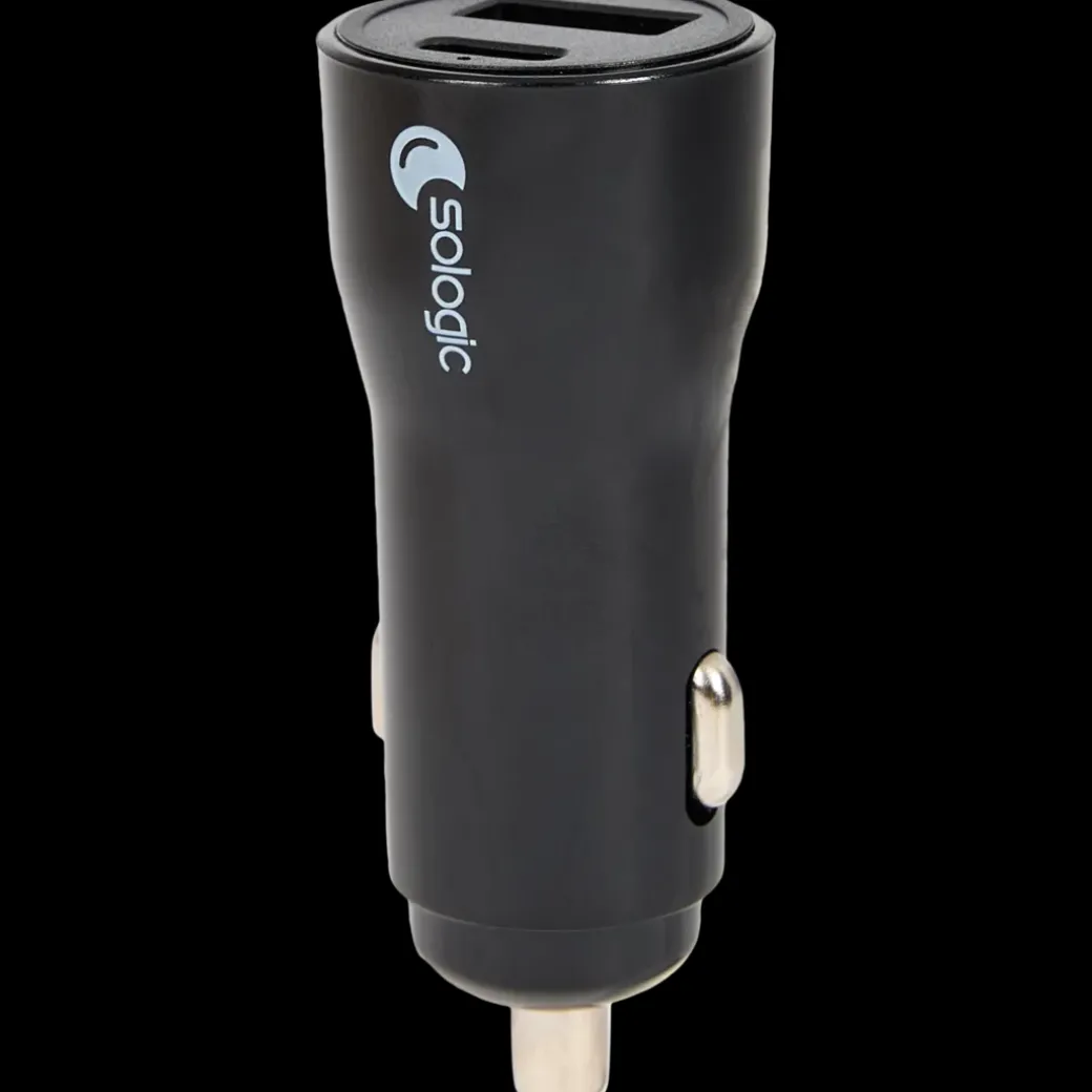 Chargeur allume-cigare 2 ports Sologic | Action FR