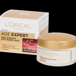 Crème de jour L'Oréal Triple Action Anti-Âge Pro-Rétinol 45+ 50 ml | Action FR