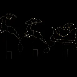 Décoration LED avec traîneau et rennes | Action FR