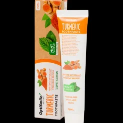 Dentifrice naturel OptiSmile Curcuma & Menthe | Action FR