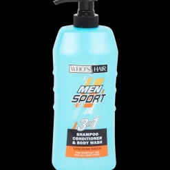 Gel douche Who's Hair Men Sport 3 en 1 Vitalising Fresh 1 litre | Action FR
