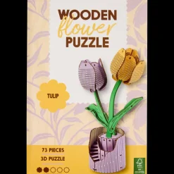 Kit puzzle 3D fleurs en bois Súprava na vytvorenie drevených kvetov | Action FR