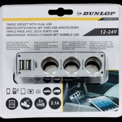 Multiprise allume-cigare Dunlop | Action FR