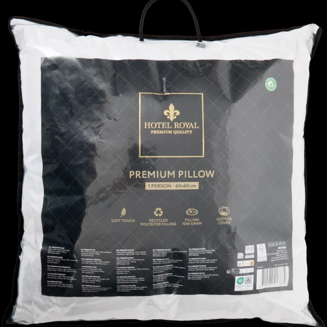 Oreiller premium Hotel Royal 60 x 60 cm | Action FR
