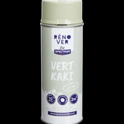 Peinture en aérosol brillant satiné Spectrum Rénover Kaki Vert 400 ml | Action FR