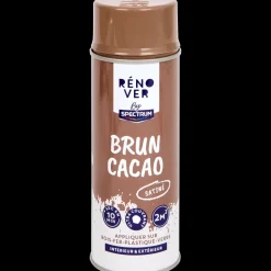 Peinture en aérosol Spectrum Rénover Brun Cacao Satiné Brun | Action FR