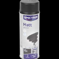 Peinture mate en aérosol Spectrum Noir Noir 400 ml | Action FR