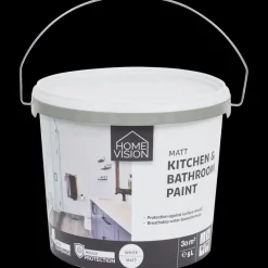 Peinture pour salle de bain et cuisine Home Vision Blanc mat Blanc | Action FR