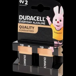 Piles Duracell Everyday Alkaline 9 volts 2 Pièces | Action FR