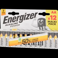 Piles Energizer Alkaline Power AA 12 Pièces | Action FR