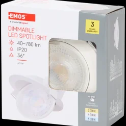 Spot encastrable Emos legrand Blanc | Action FR